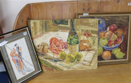 Alan Crisp Still lifes largest 19 x 24in.